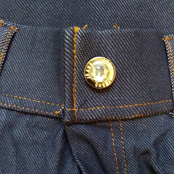 !!NEW!!Women's Pull-On Slimming Jeggings, By:Chalmons, Navy Jean, SIZE:Small - Picture 4 of 7